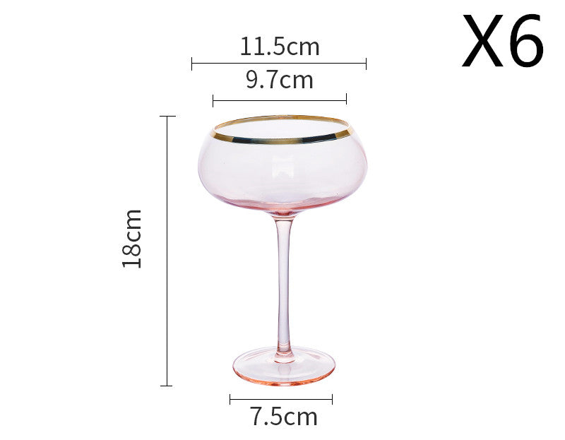 Crystal Champagne Glass Household Set