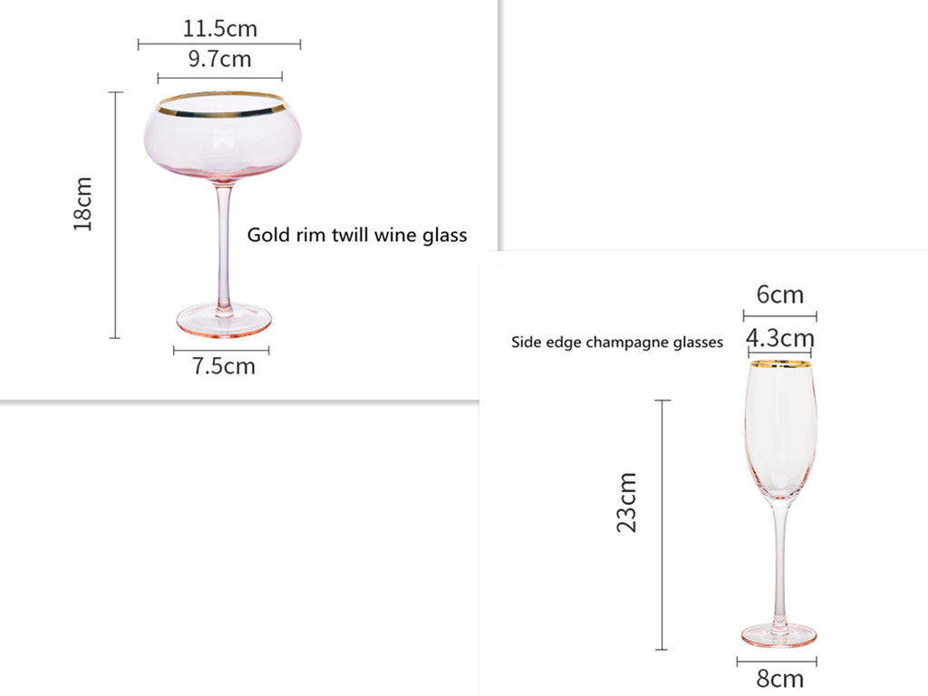 Crystal Champagne Glass Household Set