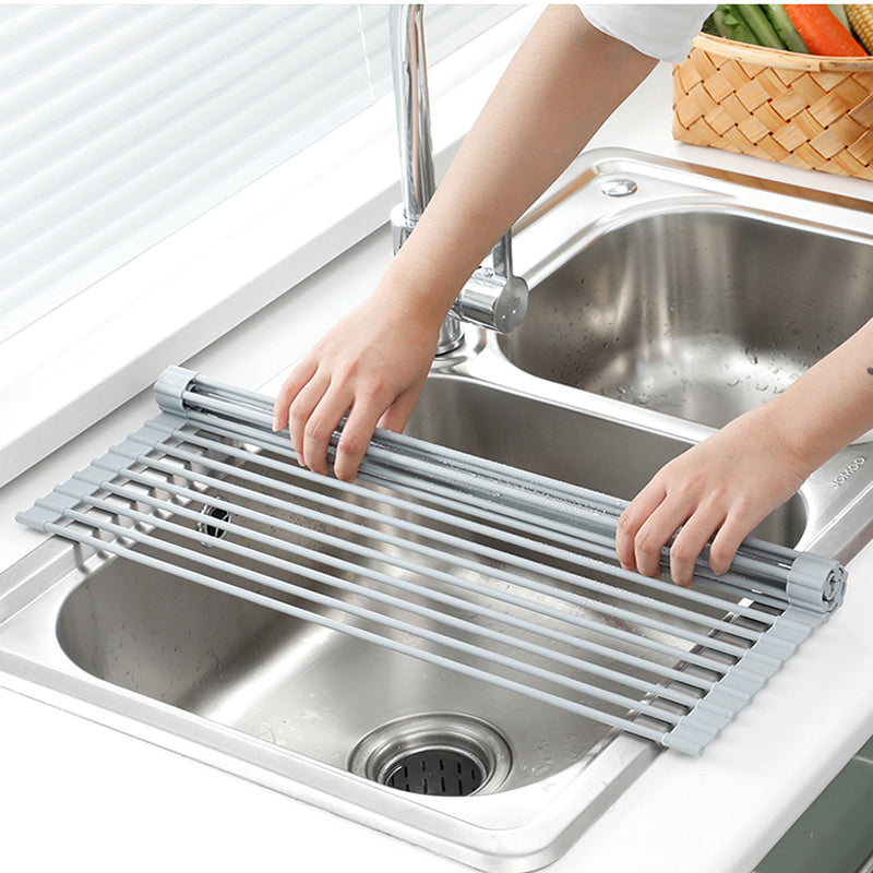 Foldable Stainless Steel Sink Dish Rack